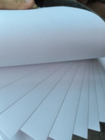 Papier texturé en lin blanc pur 250g, papier de bureau pour imprimante à encre et numérique, matériel de bricolage (50 feuilles/paquet)