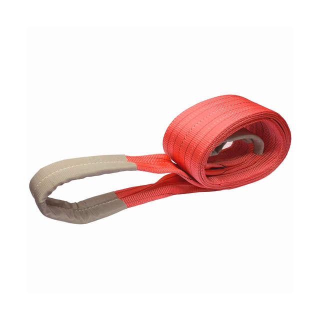 7:1 Superior Quality 5000kg 5ton 5T Red Polyester Flat Eye Lifting Belt Webbing Sling
