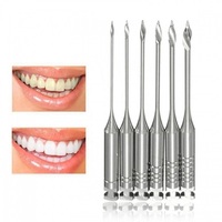Limes endodontiques dentaires en acier inoxydable, élargisseurs Peeso/Glidden Gates, forets spirales pour canaux radiculaires 28/32MM # 1- # 6