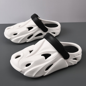 Men's <b>Clogs</b> Thick Soled Breathable Casual Sports Sandals White Blackish Grey Khaki Avocado Size 40 41 42 43 44 45 - Product Image 1