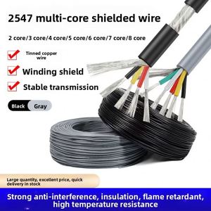 Câble blindé multiconducteur UL2547 2 3 4 6 8 fils, fil électronique blindé tressé en cuivre étamé 16-30AWG pour l'audio - Product Image 1