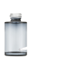 Flacon compte-gouttes en verre vide de 30ml 50ml avec compte-gouttes à bouton-poussoir pour huile essentielle