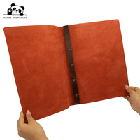 Prix d'usine en gros, design personnalisé, logo, couleurs et textures personnalisées, reliure à vis intérieure, impression de porte-menus en cuir véritable