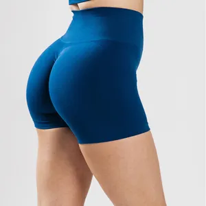 New Arrivals Seamless Womens Gym Shorts Custom Logo Scrunch Butt Workout Shorts For Women