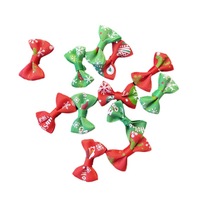 Accessoires de Noël en stock : Nœuds papillon imprimés pour sacs banane, accessoires de vêtements DIY, petits nœuds, accessoires pour coiffures, cheveux, chaussures et fleurs