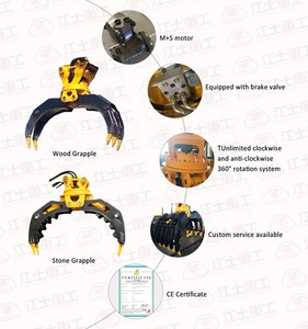 <span class=keywords><strong>Grappin</strong></span> <span class=keywords><strong>forestier</strong></span> de haute qualité ISO pour excavatrice - Product Image 3