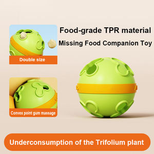 Çevre dostu dayanıklı silikon <span class=keywords><strong>Pet</strong></span> çiğnemek oyuncak aperatif dağıtım topu köpek sabır eğitim çene kas gevşeme için açık - Product Image 6