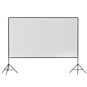 Lightweight Wrinkle-Free Cinema Home Theater Projection Screen Simple for Backyard Movie Night