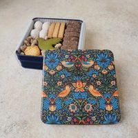 Boîte en fer blanc à biscuits avec logo personnalisé Récipient d'emballage en métal de qualité alimentaire pour biscuits, bonbons, cadeaux, affichage, utilisation, fourniture en gros