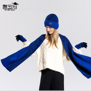 <span class=keywords><strong>Ensemble</strong></span> trois pièces en laine jacquard teinte en fil, <span class=keywords><strong>bonnet</strong></span>, gants et écharpe, pour <span class=keywords><strong>homme</strong></span> adulte, hiver, extérieur, velours chaud, protection des oreilles, tricoté - Product Image 4