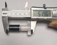 Rotor magnétique en ferrite pour pompe, 2 pôles, 6 pales, aimant L57, Ø ext. 15 mm, L25 mm, axe 3 mm, 40 mm, blanc/noir, vente directe usine chinoise, en gros