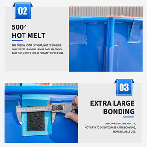 حوض سمك كبير حديث للزراعة المائية مع فلتر، مناسب لتربية أسماك الكوي والأروانا، حوض مائي دائري للحدائق الخارجية صديق للبيئة - Product Image 6