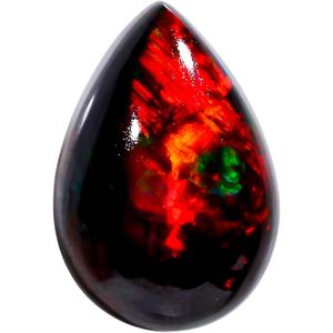 YASHEE Ópalo Etíope Negro Natural de 6 Quilates con Corte de Pera para la Fabricación de Joyas - Product Image 1