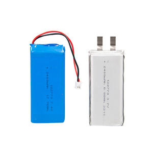 Diseño personalizado fábrica de baterías Lipo 122770 tamaño largo 7,4 V 2400mAh 2S polímero de litio <span class=keywords><strong>2</strong></span> celdas batería para sistema de alarma - Product Image 5