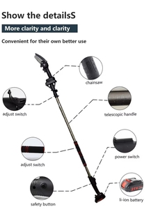Điện công cụ làm vườn thiết lập 3 trong 1 cao Kéo cắt tỉa không dây kéo cắt tỉa Chainsaw với kính thiên văn cực - Product Image 3