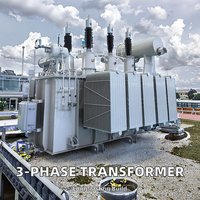 Transformateur électrique immergé dans l'huile NLTC personnalisable, triphasé, à trois enroulements, toroïdal, 2 bobines, 50/60 Hz, 16000 KVA, 6300 KVA