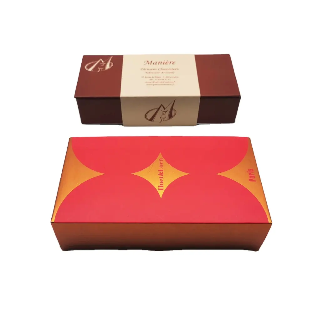 Scatola di carta squisita personalizzabile per cioccolatini, perfetta per regalare cioccolato e caramelle assortiti, ideale per regali romantici