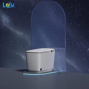 Toilette automatique intelligente en céramique monobloc avec contrôle par capteur de pied Nouveau design Bol intelligent peu encombrant <span class=keywords><strong>pour</strong></span> salle de bain - Product Image 2