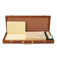 Ensemble de Mahjong en Acrylique Tendance de Taïwan avec Tuiles à Mélanger à la Main pour Jeu de Loisirs Familial à Domicile – Stock Disponible