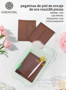 ชุดสติ๊กเกอร์สักลายลูกไม้แบบมองไม่เห็น Grenobil 504 ชิ้น ศิลปะบนผิวชั่วคราว พิมพ์ดิจิทัล ขนาดเดียว - Product Image 3