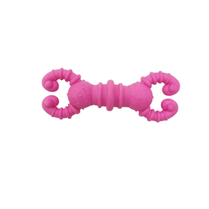 ของเล่นทำความสะอาดฟันรูปกระดูกกุ้ง TPR ทนทานต่อการกัด ของเล่นยางเคี้ยวสำหรับสุนัข ช่วยลดความเบื่อหน่ายและขัดฟัน - Product Image 4