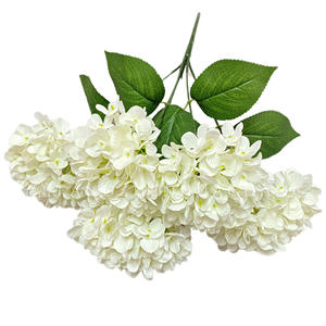 225 Pieces 5 Hydrangea Simulation Silk <strong>Flowers</strong> Wholesale for Wedding Home Hotel Outdoor Photography &amp; Valentine's Day Decor - Product Image 1