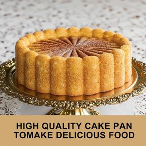 Food Grade Lace Design Reusable Non-Stick Silicone Baking <b>Mold</b> Chiffon Cheesecake Heat-Resistant 7.87Inch Mousse <b>Cake</b> <b>Molds</b> - Product Image 3