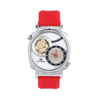 Montre de luxe pour homme SM001, mouvement mécanique, boîtier en acier inoxydable de 43 mm, cadran à aiguilles, verre saphir, résistance à l'eau 30 m, bracelet en alliage
