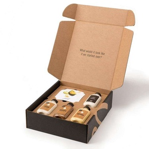 Boîte en carton ondulé imprimée recto verso, matériaux recyclés pour le stockage de parfums, d'huiles essentielles, de vernis à ongles, de sérums pour soins de la peau - Product Image 1