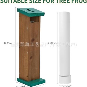 Casa de observación de insectos de madera con cuerda para colgar, trampa de observación ecológica para jardín, casa para mariposas e insectos - Product Image 4