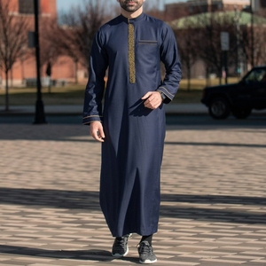 <span class=keywords><strong>Djellaba</strong></span> marocaine de luxe pour homme, robe arabe élégante à manches longues, Qamis, vêtement islamique de prestige, Kaftan - Product Image 5