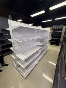 Étagère de présentation de supermarché double face légère, perforée, à 5 niveaux, avec revêtement en poudre époxy, étagères multifonctionnelles - Product Image 5