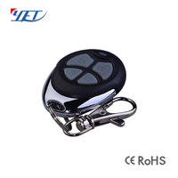 Control Remoto Universal RF de 433 MHz con Código de Aprendizaje, Llave Pequeña de 4 Botones para Puerta de Garaje