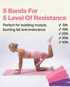 <span class=keywords><strong>Kit</strong></span> Pilates per <span class=keywords><strong>Casa</strong></span> per Donne, Set Fitness con Manubri in Silicone, Anello per Esercizi, Tappetino Yoga, Accessori per Yoga e Pilates - Product Image 5