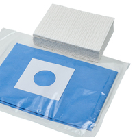 Pack chirurgical universel non tissé avec blouse chirurgicale renforcée et drap de table adhésif certifié CE