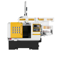 Canton Fair Neue Traversenkonstruktion Hochpräzise Hochgeschwindigkeits-Schrägbett-CNC-Mini-Drehmaschine