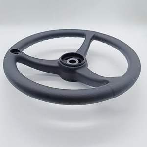 Volant Doosan 3 branches en plastique pour chariot élévateur électrique B20SE B30SE 2-3 tonnes, style classique - Product Image 4