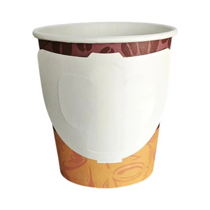 Gobelets en papier jetables avec poignée 8oz 12oz, gobelets à café et à thé personnalisés imprimés pour boissons chaudes, desserts, qualité alimentaire - Product Image 3