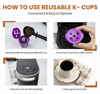 Capsule de café réutilisable pour machine à café Keurig Cafe Supremes, couleur personnalisée, rechargeable, filtre à café réutilisable, capsule réutilisable