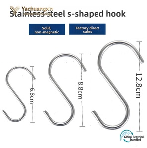 Stainless Steel Silver Round Cross Bar Multi-Purpose <b>S</b>-Type <b>S</b>-<b>Hook</b> with Polish Finish Model GJ China for General Industry Use - Product Image 5