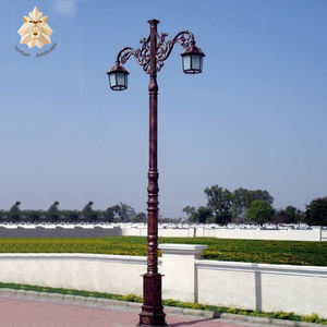 特注屋外ホームガーデンデコレーション鋳鉄ランプポスト金属スチールパークライトポール像 - Product Image 5