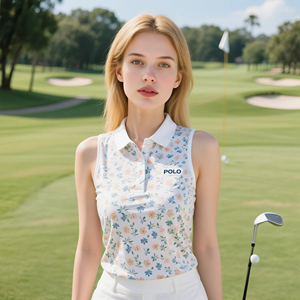Magliette da Golf Donna 2026 di Tendenza, Asciugatura Rapida, in Maglia Spandex/Poliestere, Stampa Grafica, <span class=keywords><strong>Maniche</strong></span> Corte, per Sport Golfistici - Product Image 5