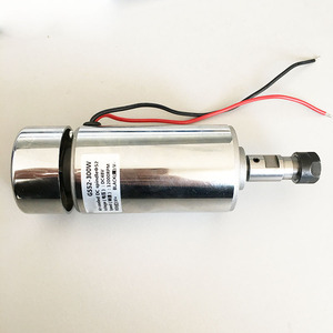 แกนหมุนความเร็วสูง ER11 แบบระบายความร้อนด้วยอากาศ DC12V-48V 500W มอเตอร์แกนหมุนสำหรับเครื่องแกะสลัก DIY - Product Image 2