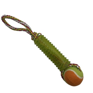 Распродажа, Экологичная интерактивная игрушка для домашних животных из натурального каучука с двумя мячиками - Product Image 3