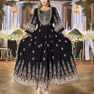 31882# New Positioning <b>Sequined</b> Sashes Print Floor-Length Ball Gown Flower Bead Stitching <b>Mesh</b> Tube <b>Top</b> Dress - Product Image 2