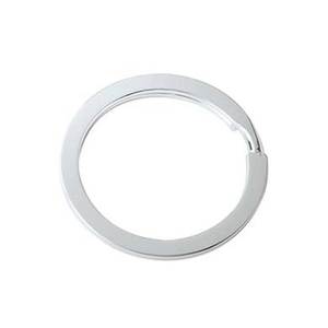 Porte-clés en métal chromé de 33 mm de diamètre pour clés et accessoires - Product Image 1