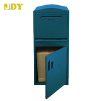 Buzón de correos de Navidad con letras bloqueables, a prueba de agua, para puerta exterior, paquete de cajas de Metal