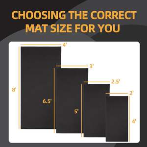 Tapete para Bicicleta Peloton y Elíptica, 6mm de Grosor, PVC, 36x72 Pulgadas, Resistente a las Manchas, Antideslizante, Hecho a Máquina - Product Image 3