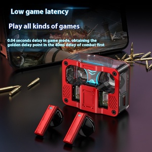 Earbud terbaik dengan kualitas suara terbaik 2025 casing logam Earphone TWS lampu Rgb V5.4 13mm <span class=keywords><strong>Speaker</strong></span> cincin tembaga Headphone Mini In-ear - Product Image 2