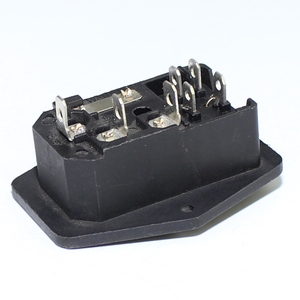 IEC 320 C14 3 Pin 10A 250V AC Residential/General-Purpose <strong>Tabletop</strong> Socket with Rocker Switch Quick-blow Fuse and Switch - Product Image 4